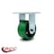 Service Caster 4 Inch Green Poly on Cast Iron Wheel Rigid Caster with Roller Bearing SCC SCC-30R420-PUR-GB - alternate 2